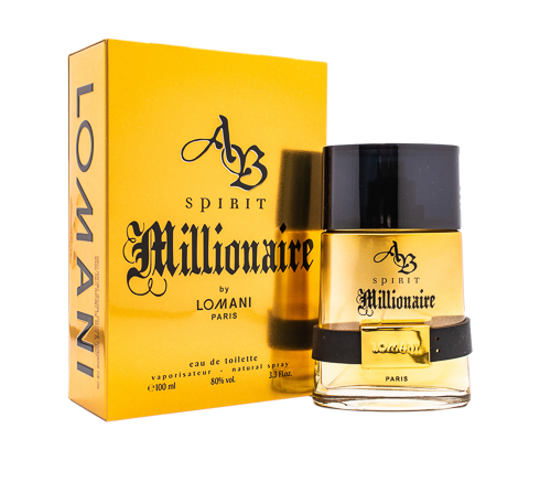 AB Spirit Millionaire by Lomani 3.3 /3.4 oz EDT Cologne for Men