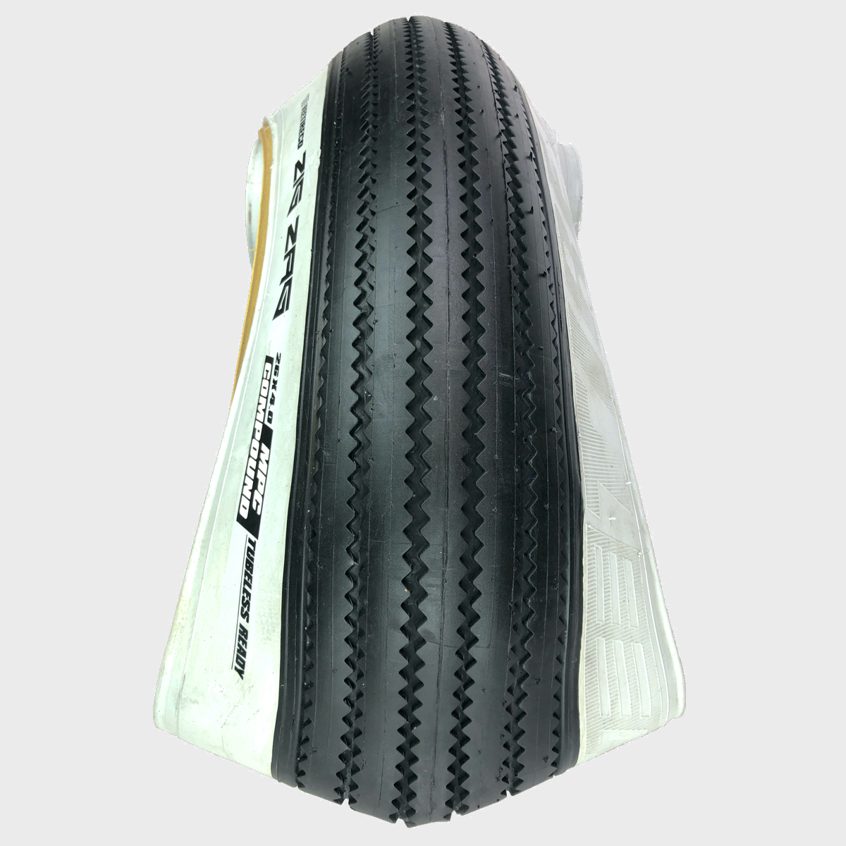 Vee Tire Zig Zag 26x4.0 White Wall Tire Folding Bead Multi