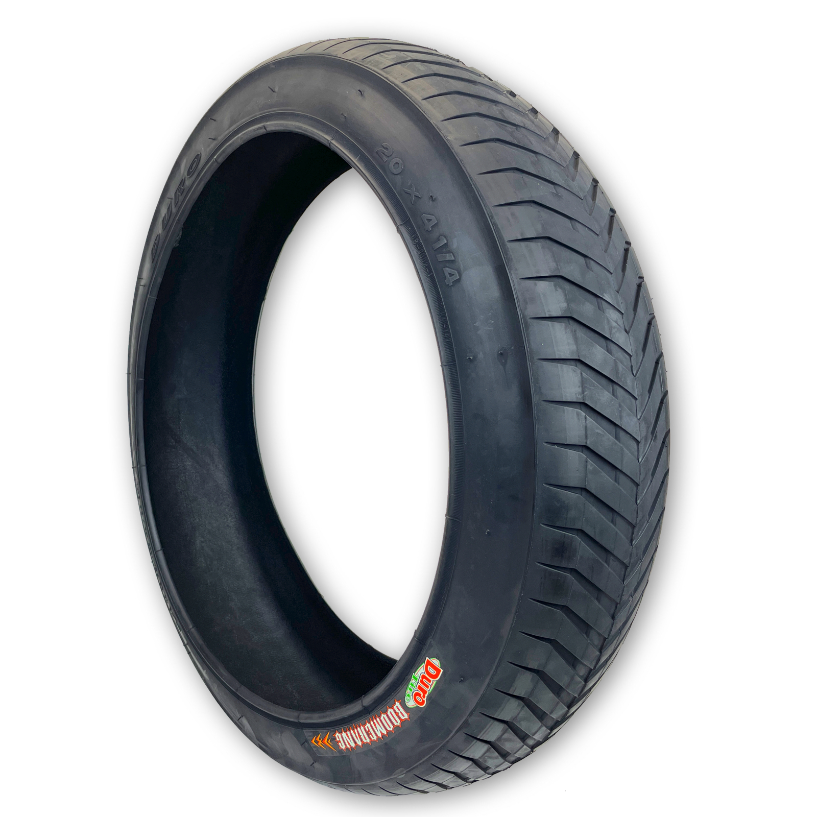 Duro Tire 20x4.25 Boomerang Fat Bike Tire Semi Slick Cruiser