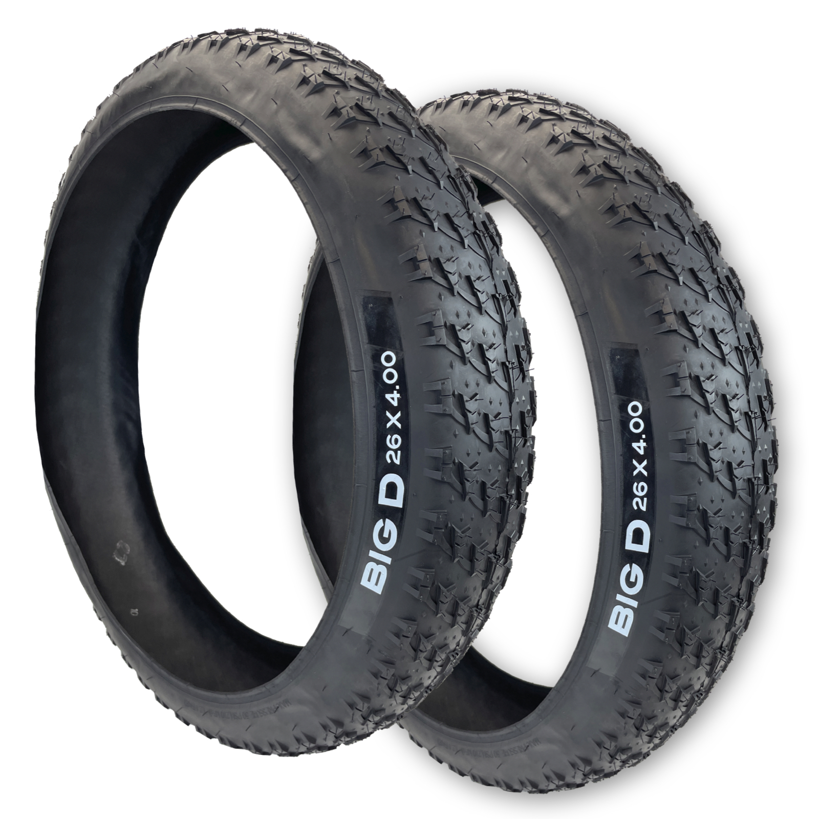 Two Duro Tire 26x4.0 Big D Fat Bike Mountain Bike Tires with