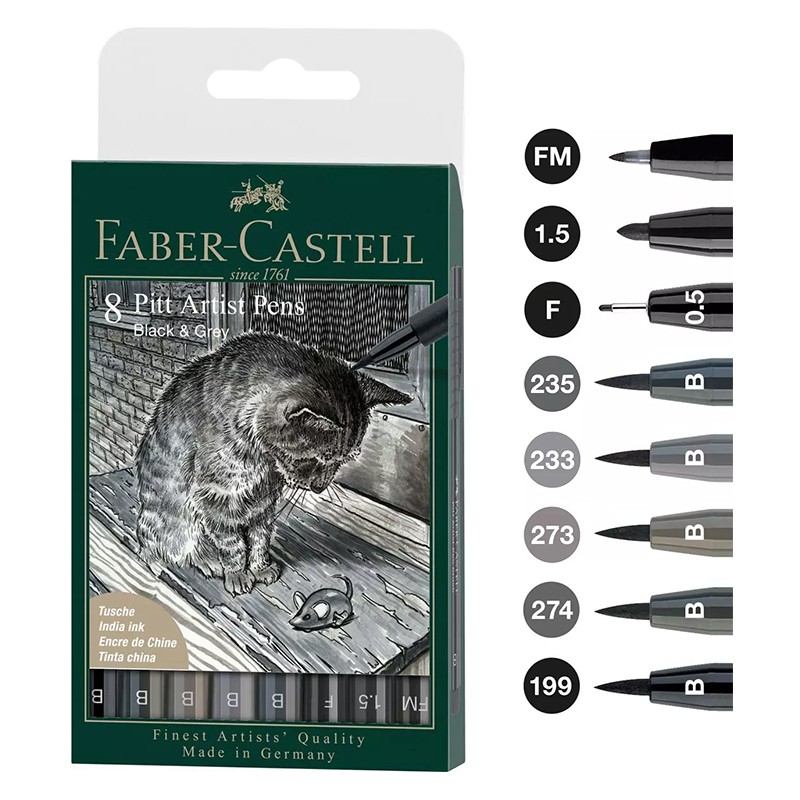 Faber-Castell PITT Artist Pen - B Brush - Black 199