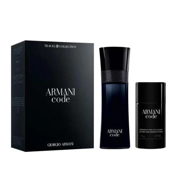 Armani Code 2pc Gift Set 2.5 oz EDT Cologne + Deodorant Stick for