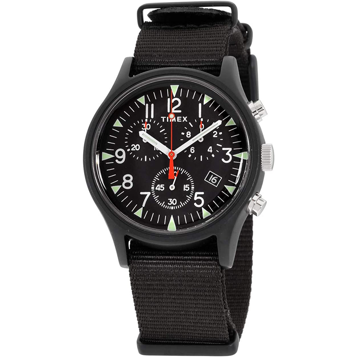 Timex MK1 Aluminum Chronograph 40mm Fabric Strap Watch TW2R67700